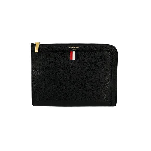 THOM BROWNE Mini Pebble Grain Gusset Folio - Picture 1 of 14